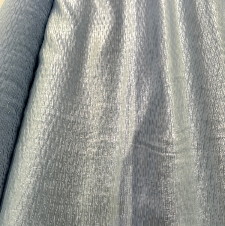 Shot Wave Twill - Light Blue/Silver
