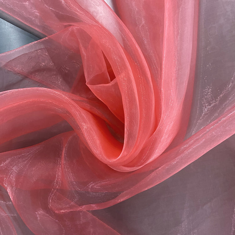 Liquid Steel Organza - Light Pink