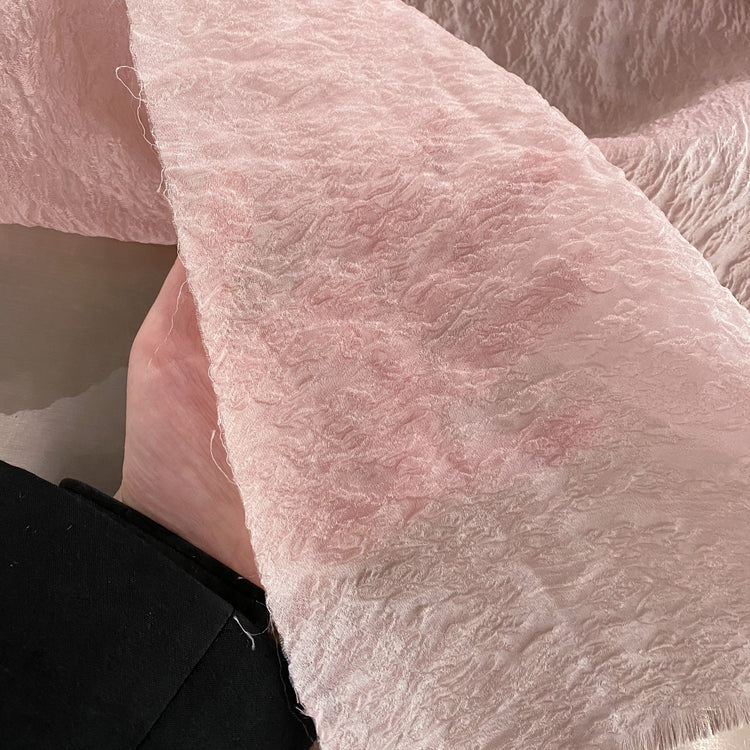 Cloqué Organza - Pink