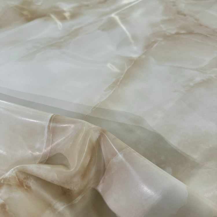 PVC - Marble Print - White