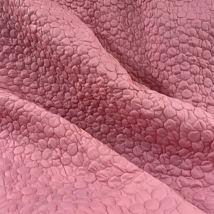 Forget-Me-Not Quilted Taffeta / Wadding - Pink