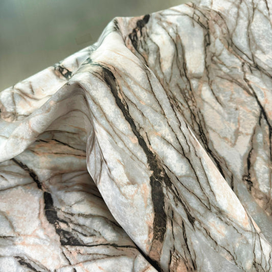 PVC - Deep Vein Marble Print - Gainsboro