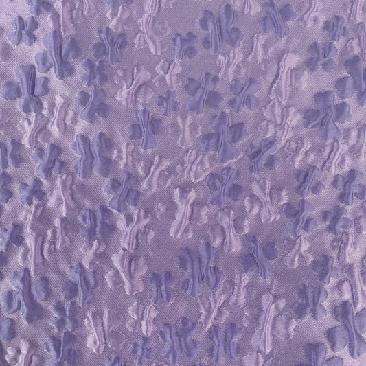 Four Leaf Clover Poly/Nylon Jacquard- Purple