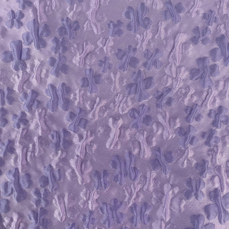 Four Leaf Clover Poly/Nylon Jacquard- Purple