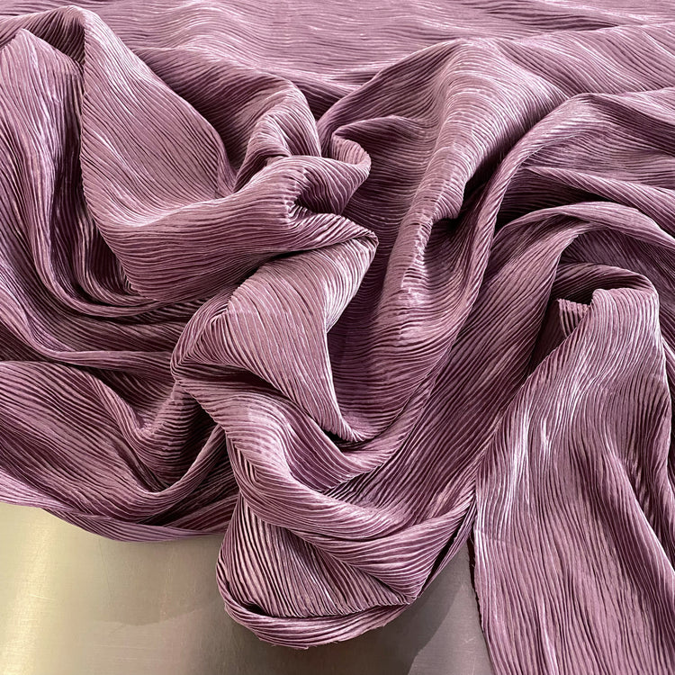 Plisse Satin - Plum