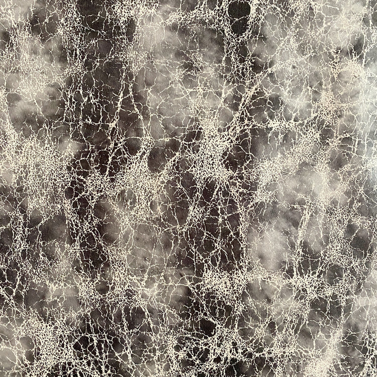 Crackle PU Suede Jersey - Dark Grey / Beige