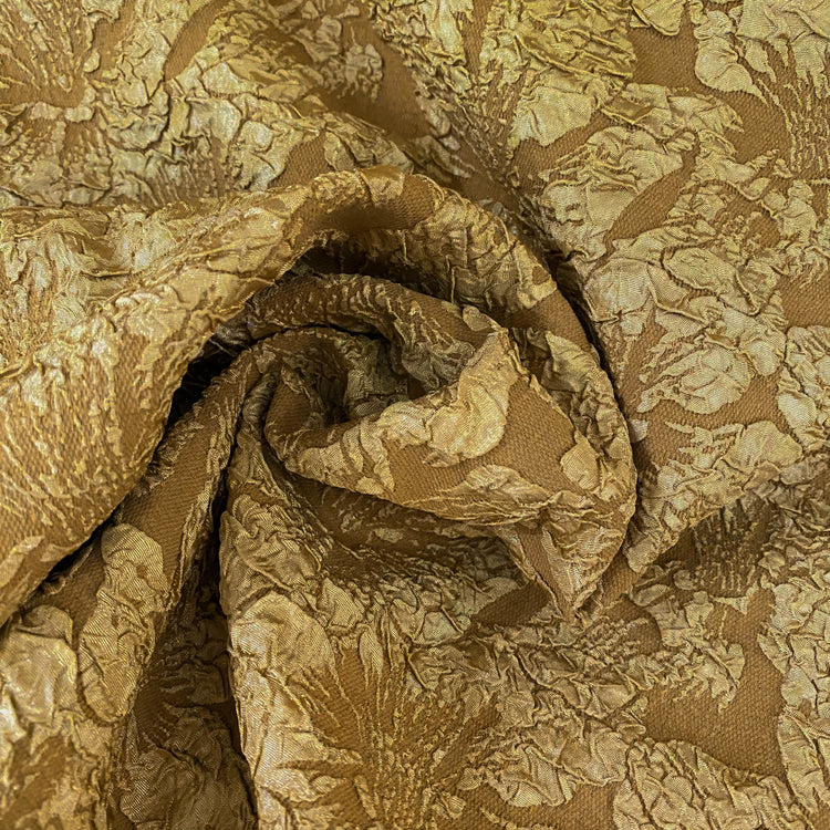 Lily Floral Cloqué - Goldenrod