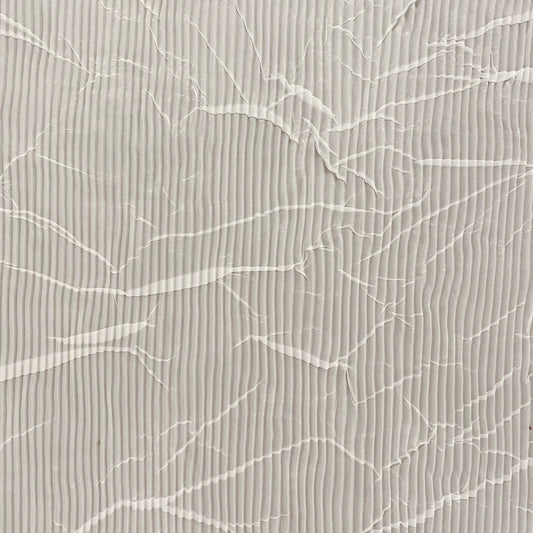 Crease-Pressed Plisse - White