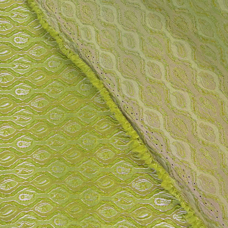 Raised Geometric Jacquard - Green