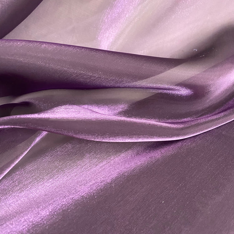 Iridescent Organza - Dark Thistle