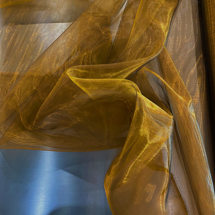 Liquid Steel Organza - Copper