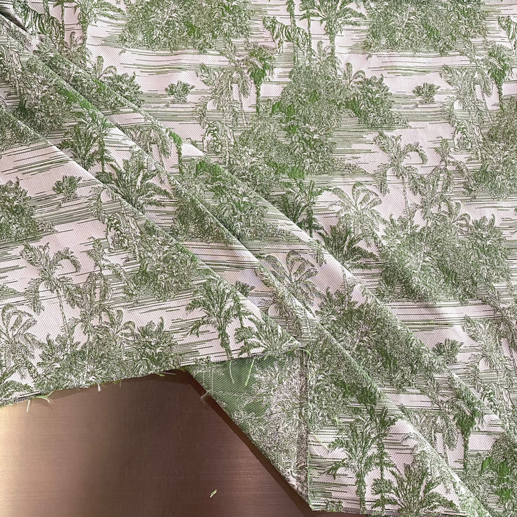 Jungle Islands Jacquard - White / Green