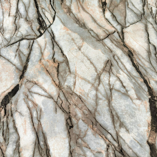 PVC - Deep Vein Marble Print - Gainsboro