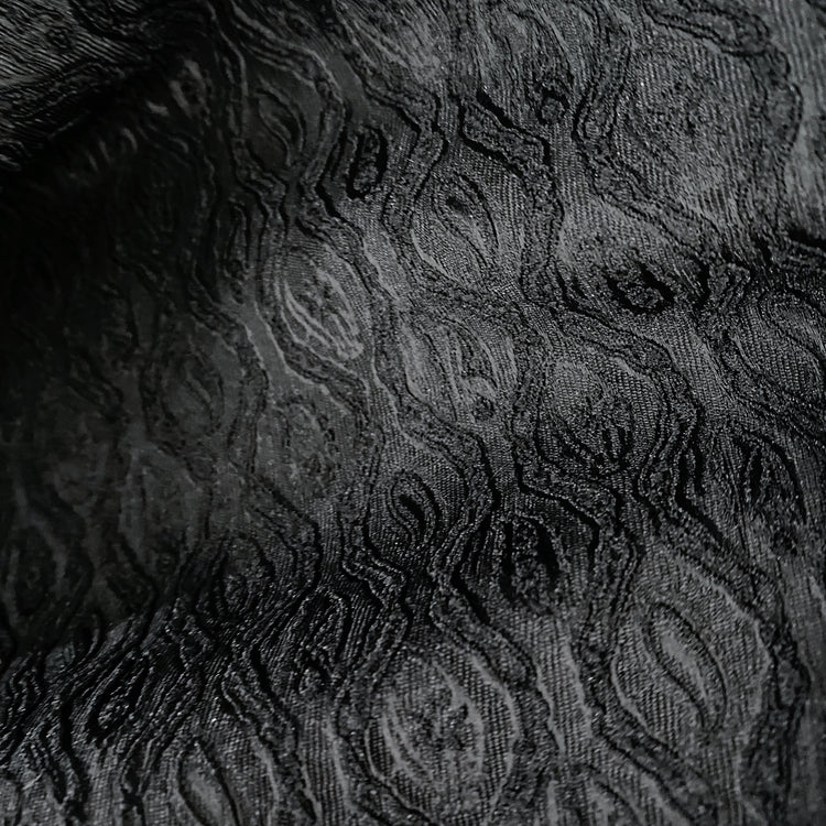 Raised Geometric Jacquard - Black