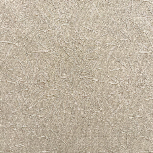Bamboo Leaves Crepe Textured Cloqué - Ivory