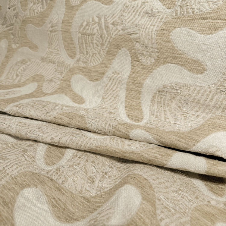 Organic Textured Lines Jacquard - Tan/Wheat