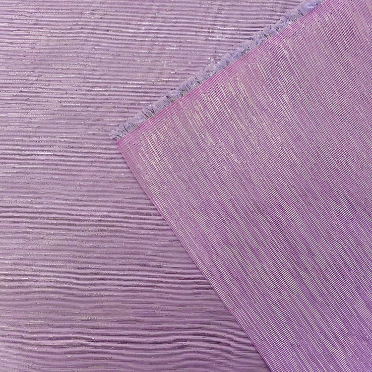 Metallic Dupion - Light Thistle/Silver