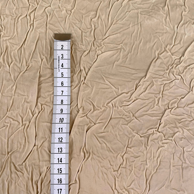 Bonded Creased Sateen - Tan