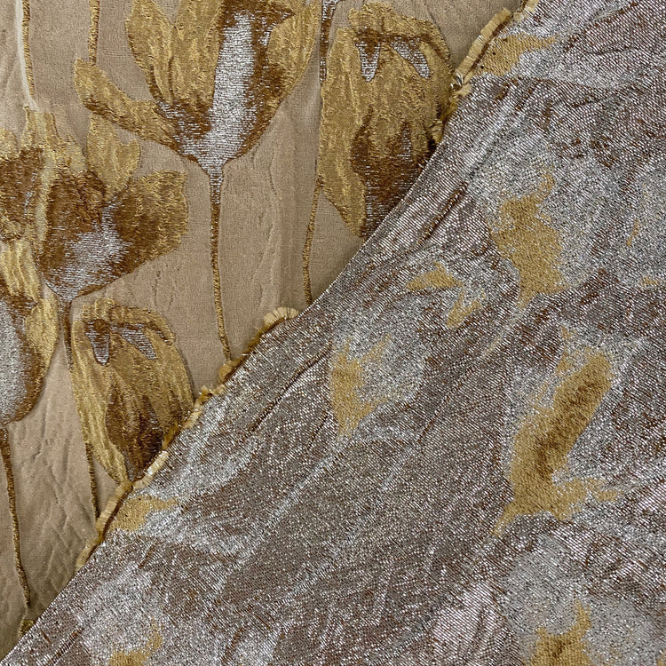 Spring Blossom Brocade - Metallic - Gold