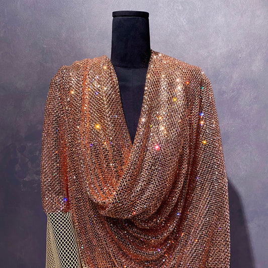 Crystal Glass Mesh - Champagne