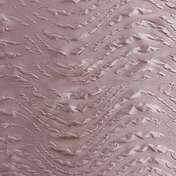 Wave Embossed Satin Plisse - Pink