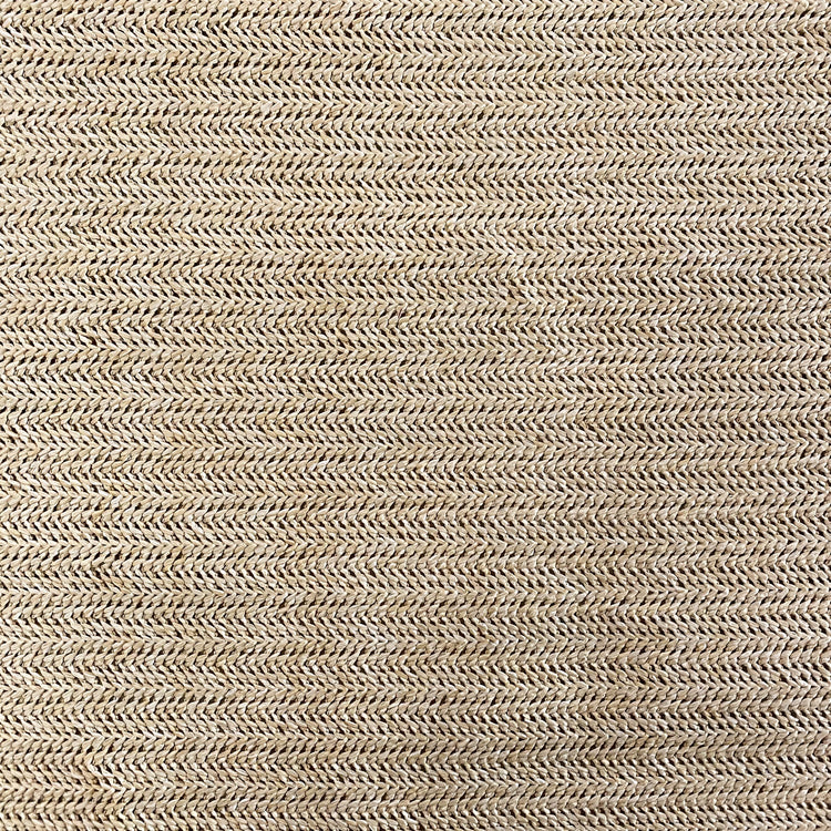 Chevron Basket Weave -  Cream/White