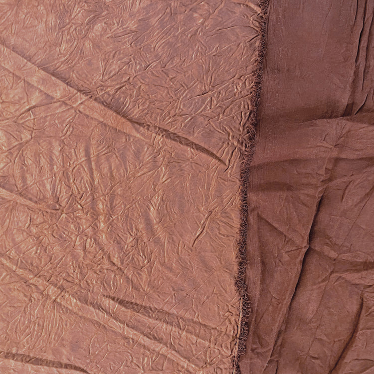 Creased Satin - Rust