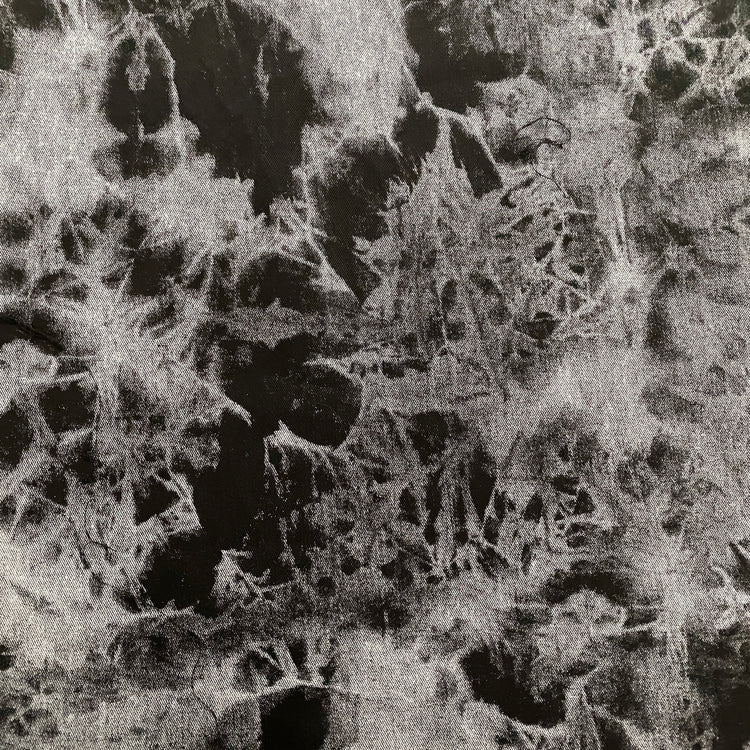 Tie-Dye Screen Print Denim - Black / White