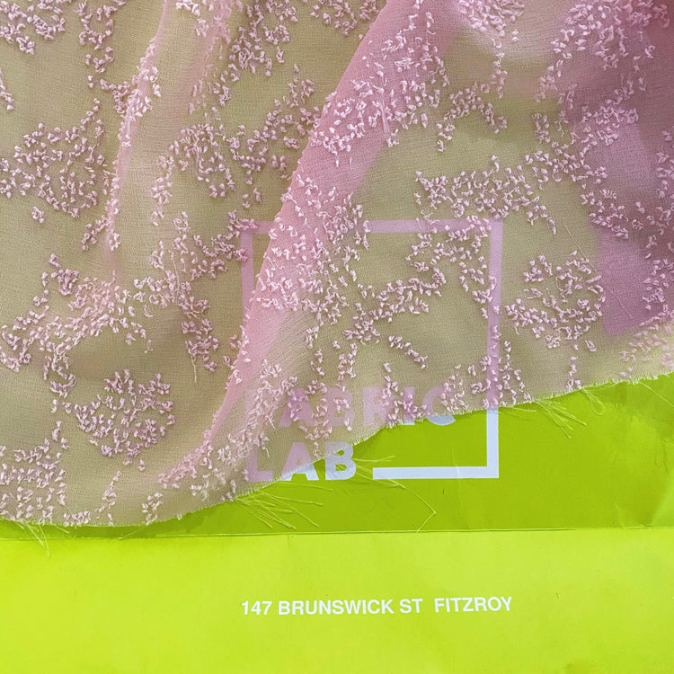 Sheer Crepe - Cut Pile-Insert - Pink