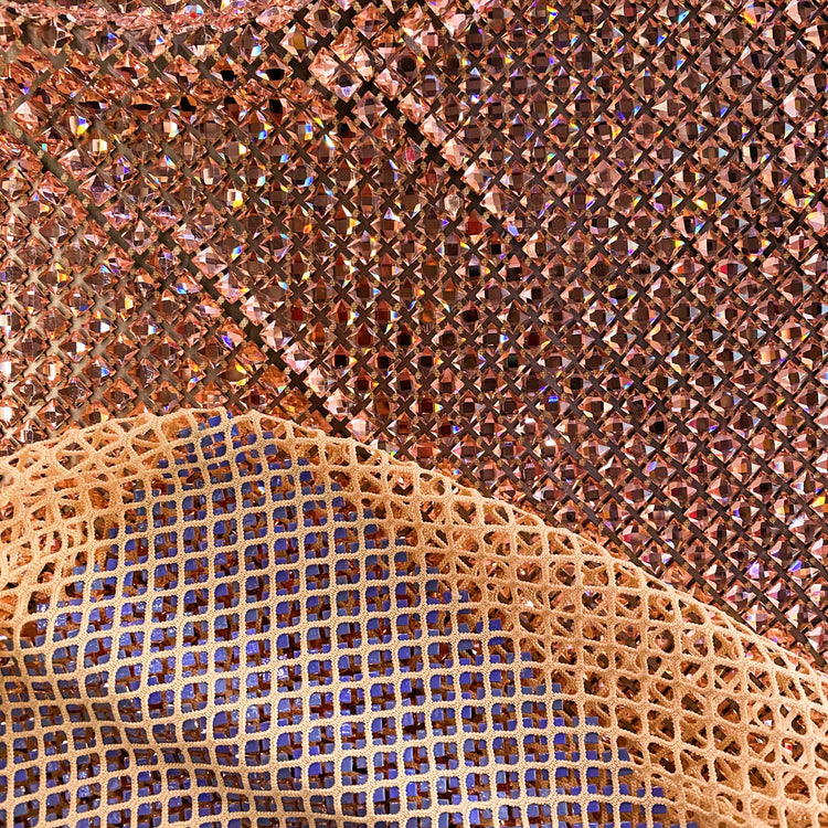 Crystal Glass Mesh - Champagne