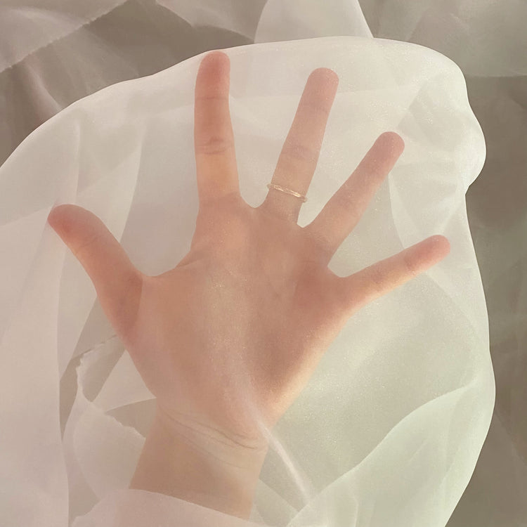 Frosted Organza - White