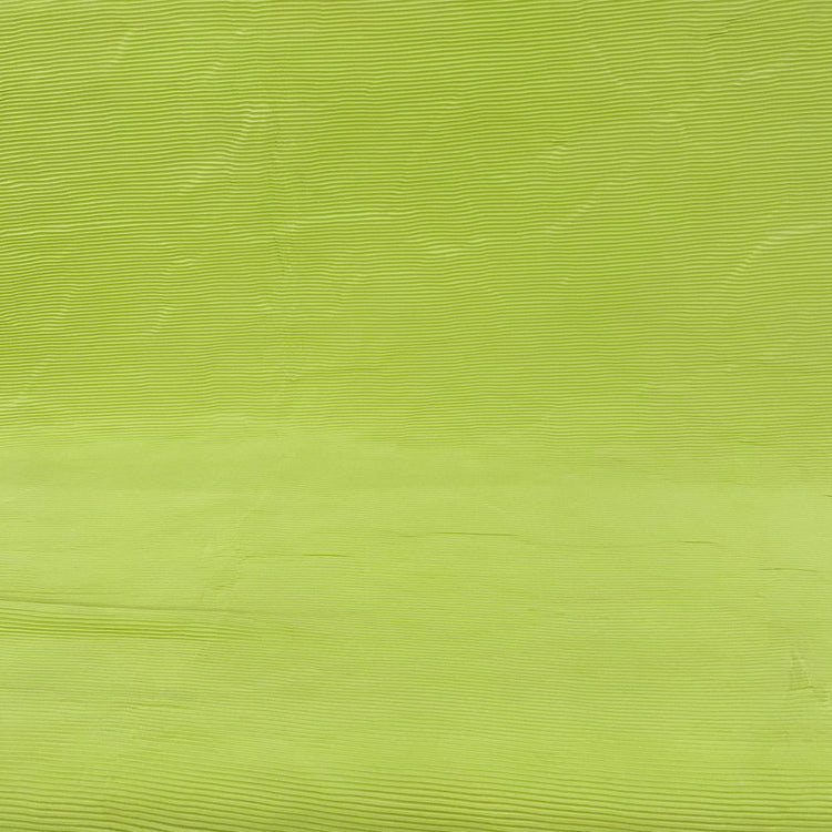 Accordion-Pleated Taffeta - Lime Green