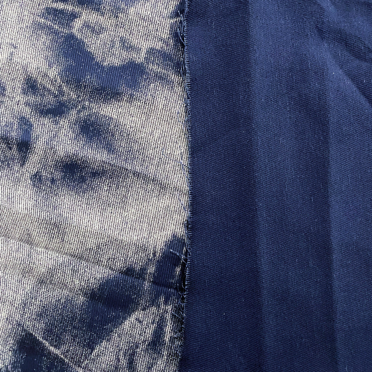 Tie-Dye Screen Print Denim - Blue / White