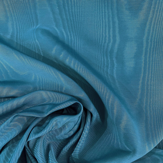 Moire Grosgrain - Dark Duck Egg