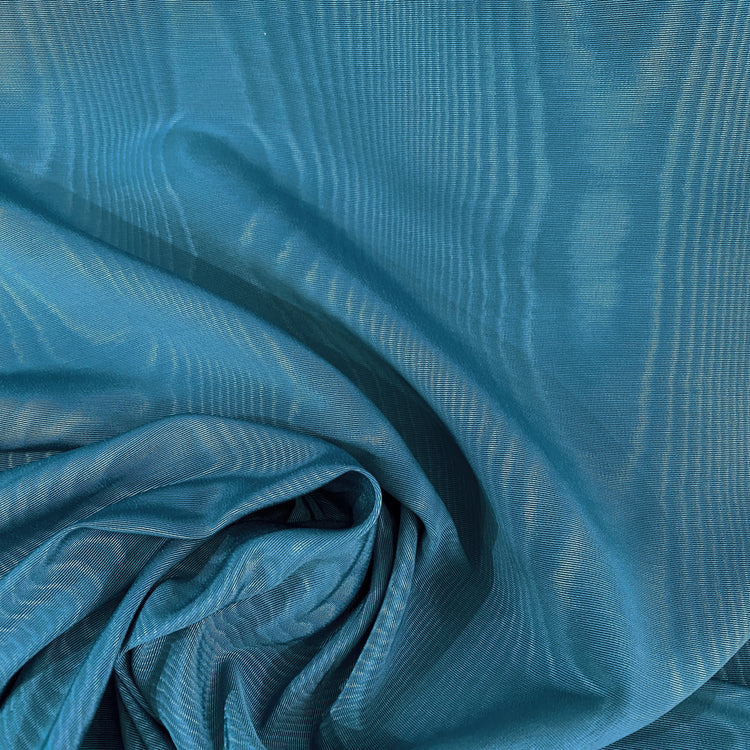 Moire Grosgrain - Dark Duck Egg