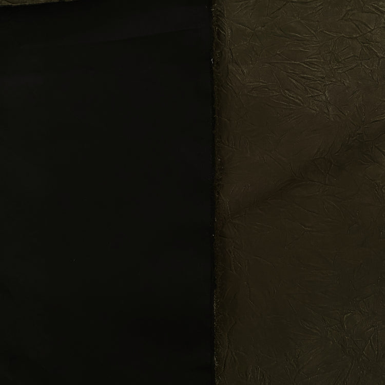 Creased Taffeta Bonded Ponte - Olive green
