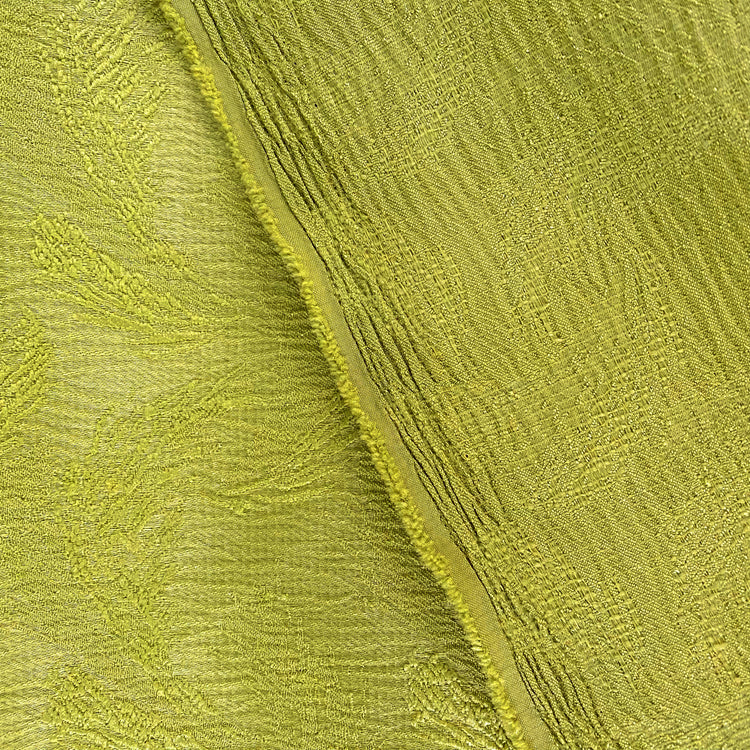 Rippled Floral Damask - Green
