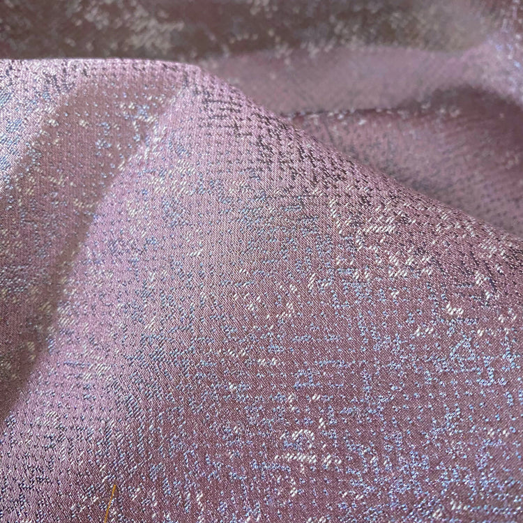 Patina Motif Jacquard - Pink Mauve/Silver