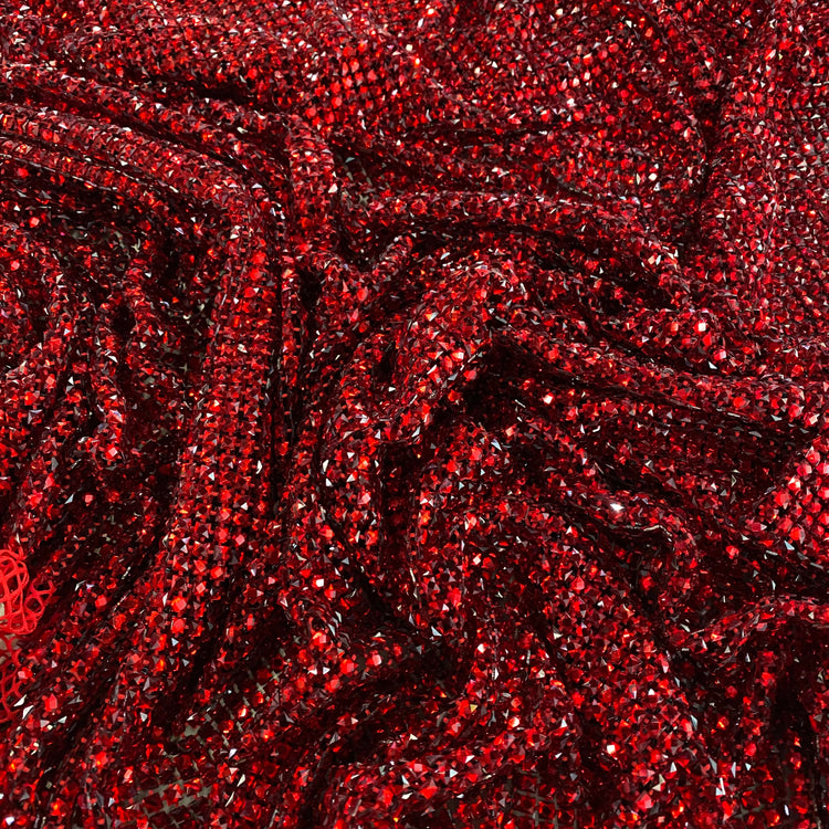 Crystal Glass Mesh - Ruby