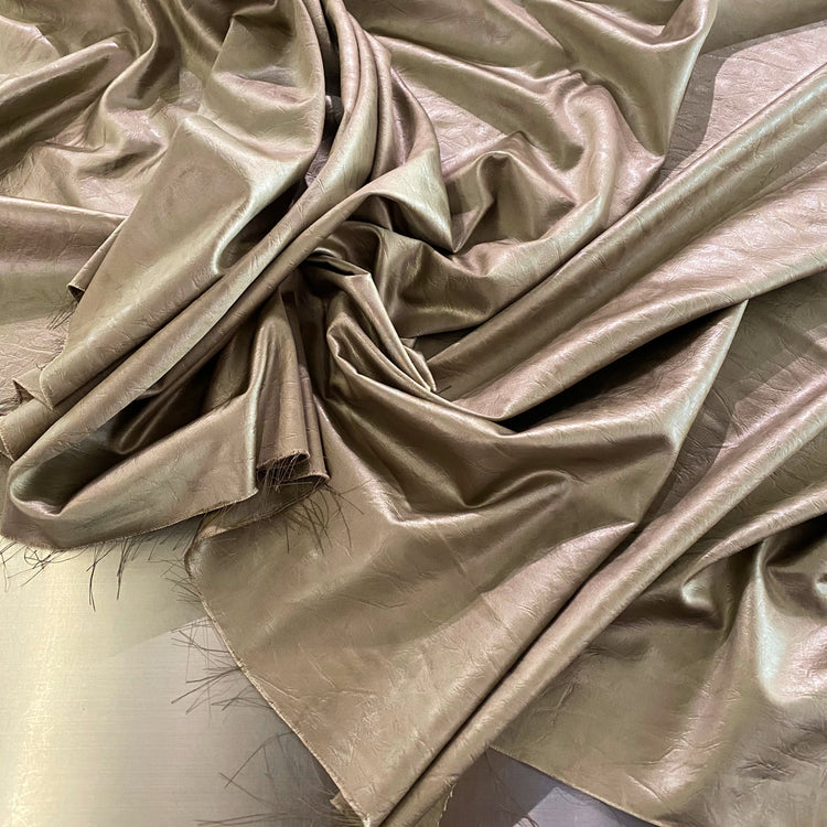 Leather Finish Satin - Ecru