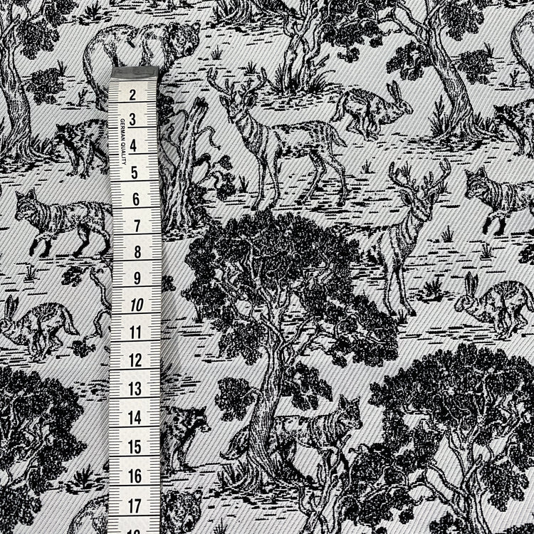 Forest Jacquard - White/Black
