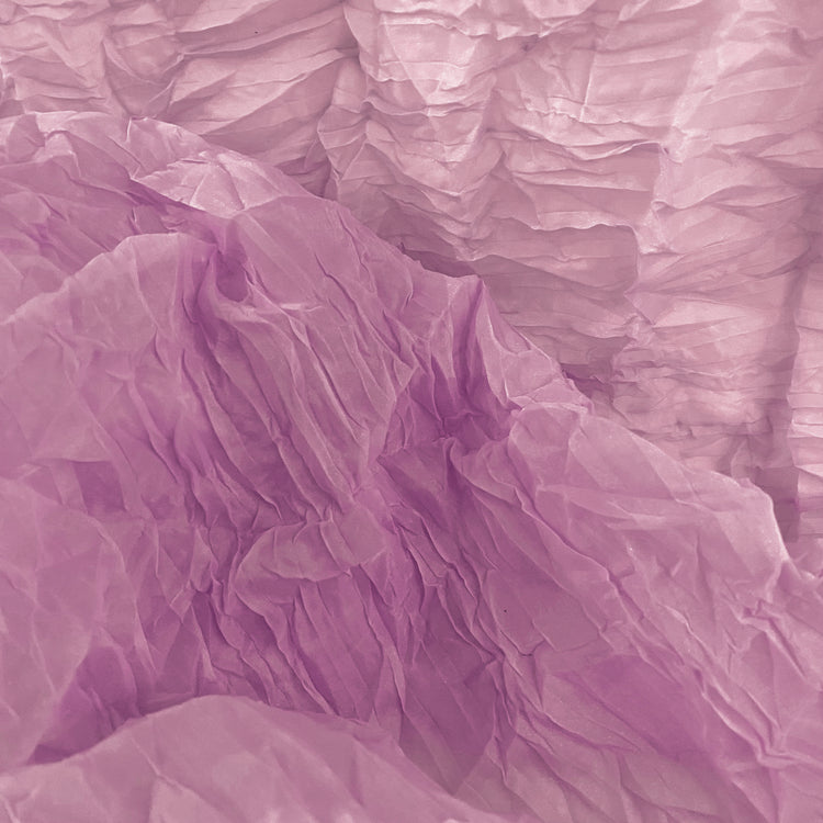 Semi-sheer Plisse Organza - Pale Violet