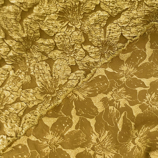 Lily Floral Cloqué - Goldenrod