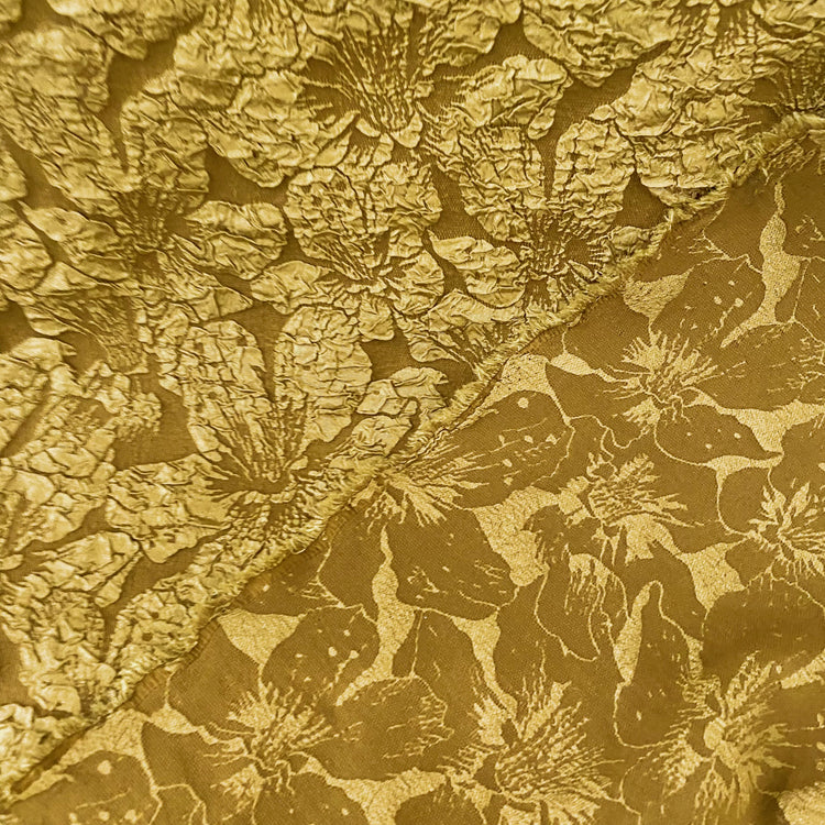 Lily Floral Cloqué - Goldenrod