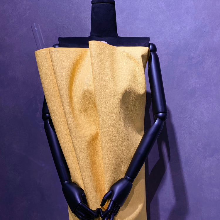Snake Faux Leather - Fine Pattern - Yellow