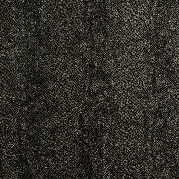Snake Skin Textured Cotton Blend Jacquard - Black / Dark Beige