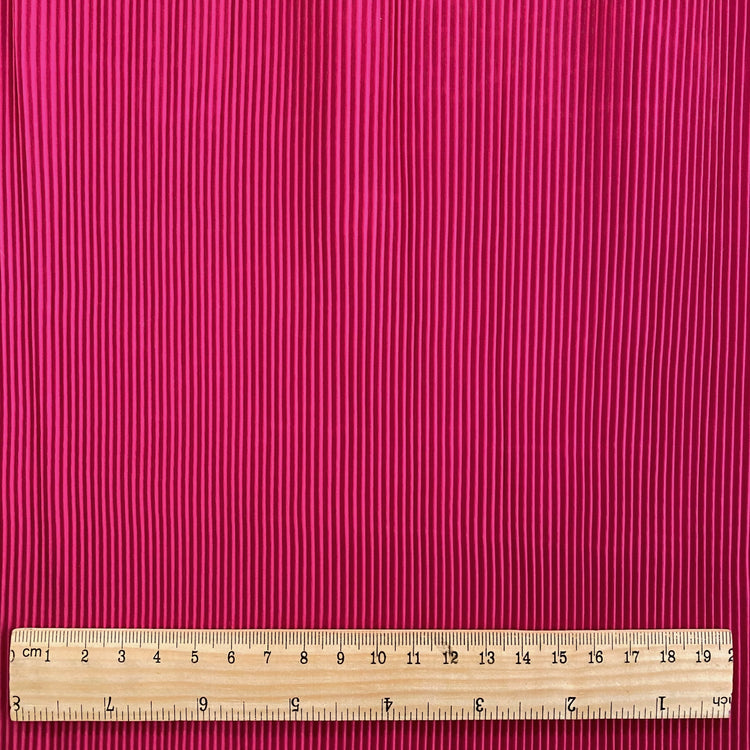 Accordion-Pleated Taffeta - Fuchsia