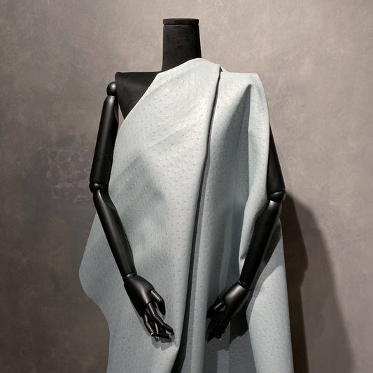 Faux Ostrich Leather - Powder Blue