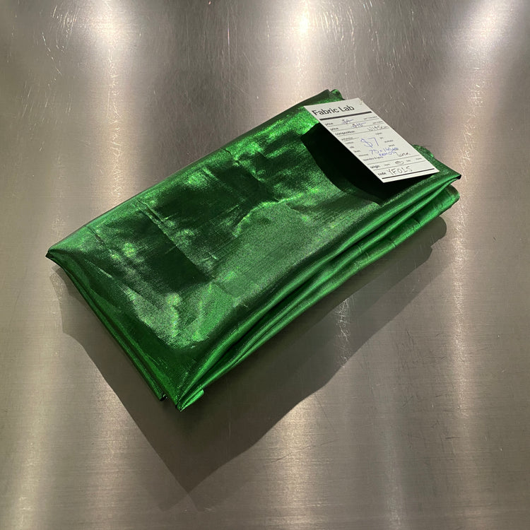 (Remnant) Shot Lurex Blend Lamé - Emerald / Black - 0.75m