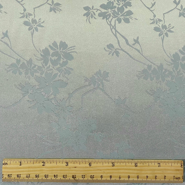 Satin Orchid Damask - Pale Turquoise